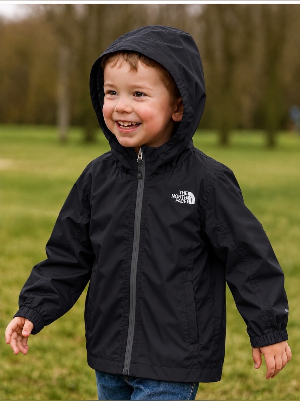 The North Face Hooded Full Zip Long Sleeve All Weather Rain Jacket Coat